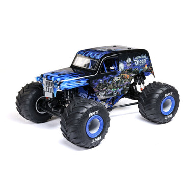 Losi 1/8 LMT 2.0 Son-Uva Digger 4X4 Solid Axle Brushless Monster Truck RTR Blue LOS04028T2